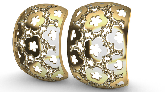 Rhino 3DM File and STL file for 18K Gold Bracelet Design Wide fit – Professional Jewelry CAD Model (Copy)