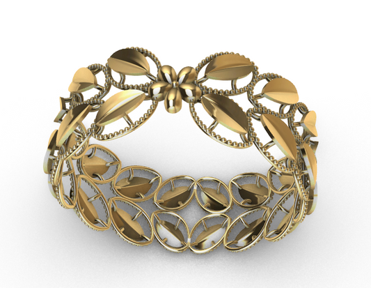 Rhino 3DM File and STL file for 18K Gold ring Design  – Professional Jewelry CAD Model