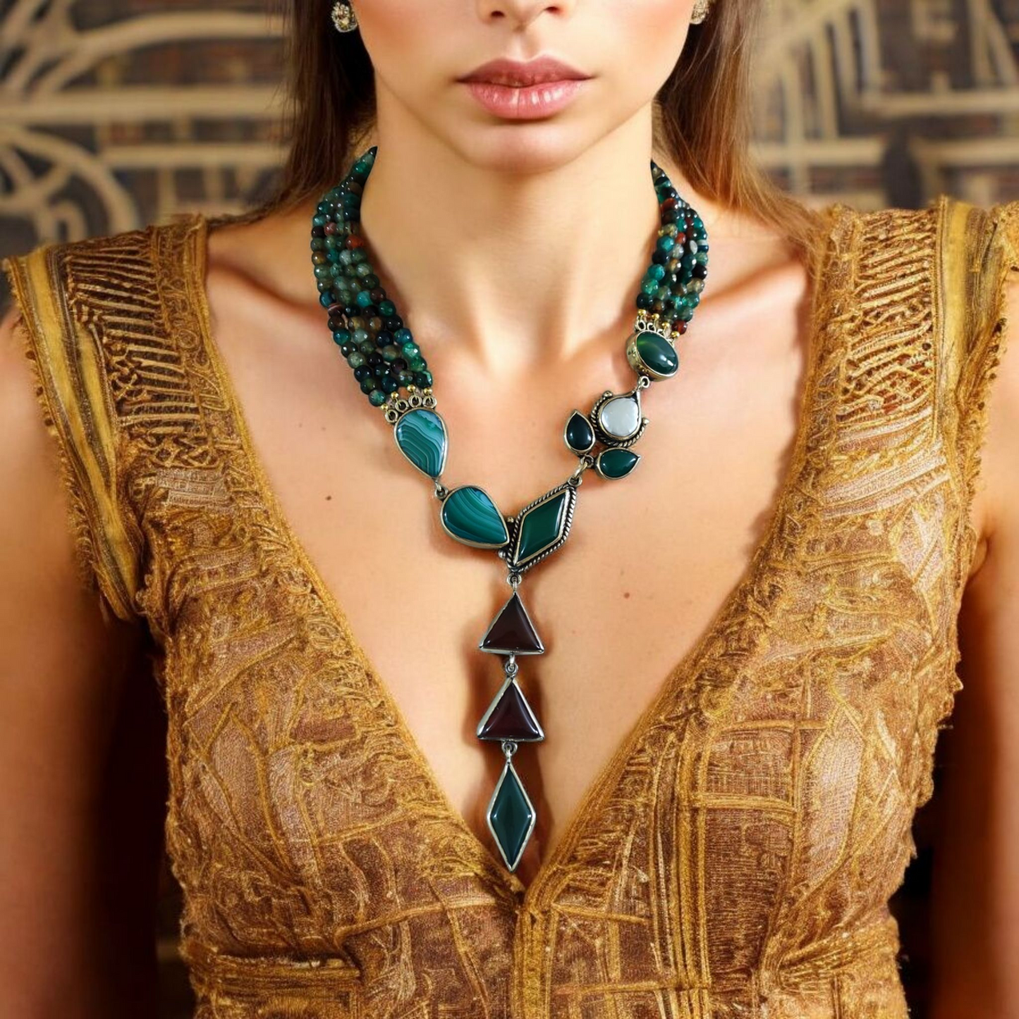 natural stone necklace