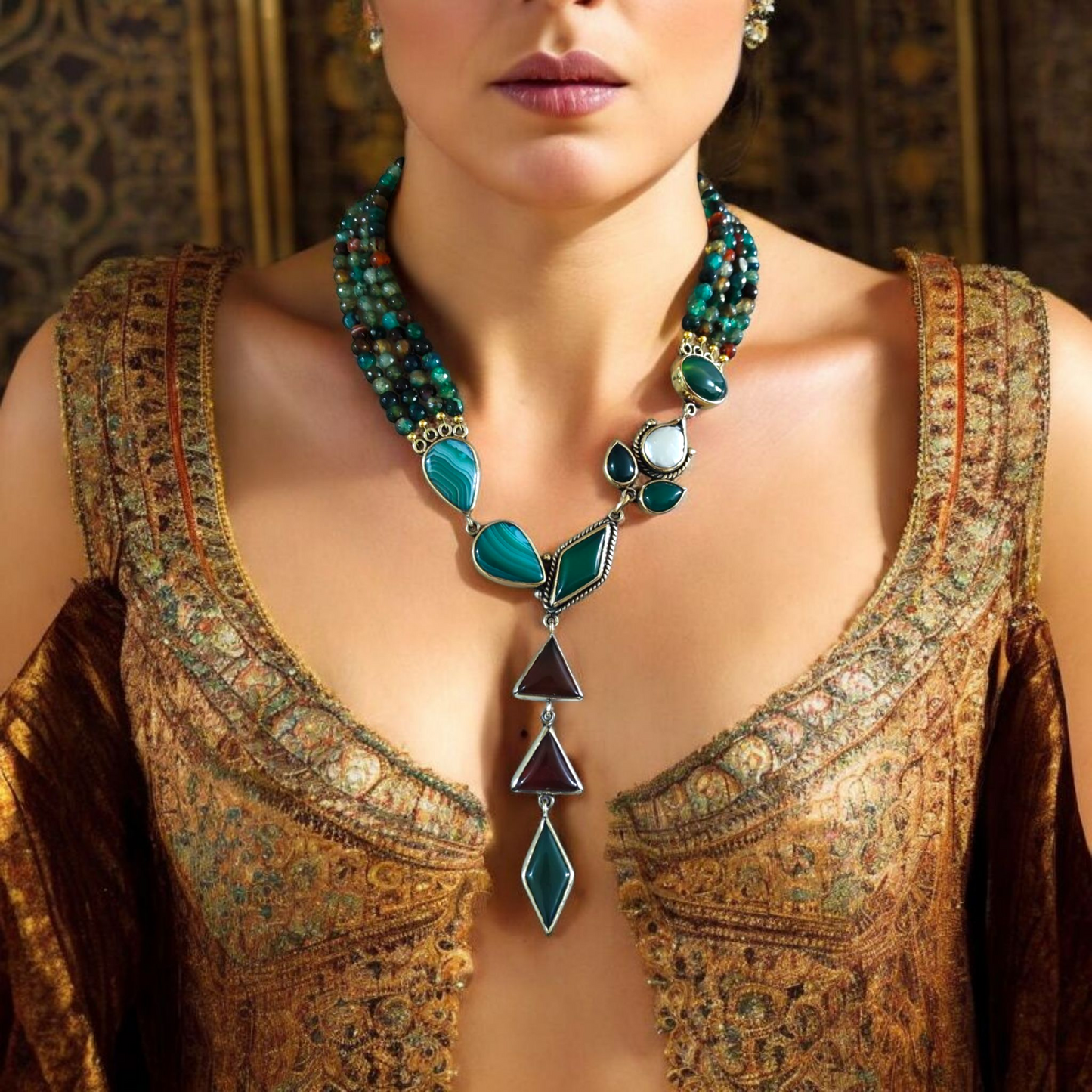 natural stone necklace