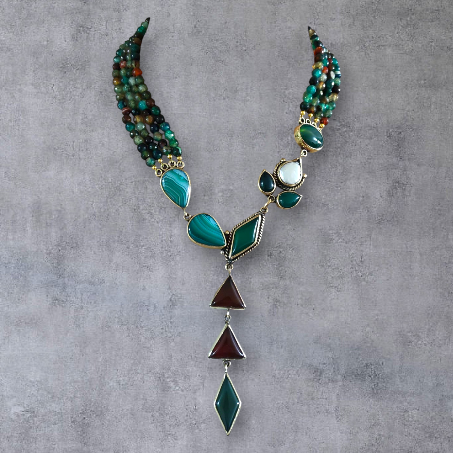 natural stone necklace