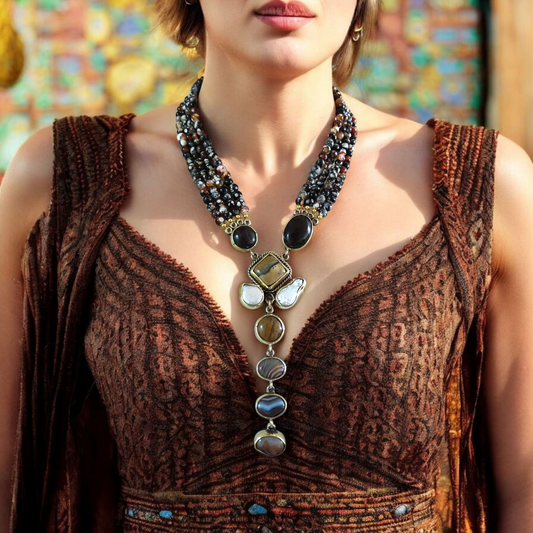 natural stone necklace