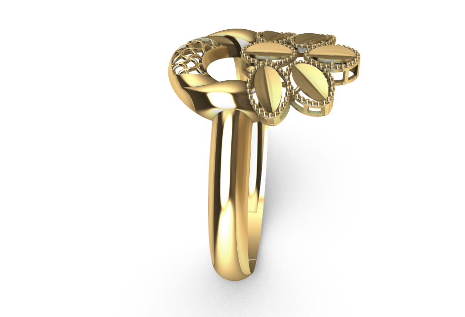 code: mn10008 Rhino 3DM File and STL file for 18K Gold ring Design – Professional Jewelry CAD Model