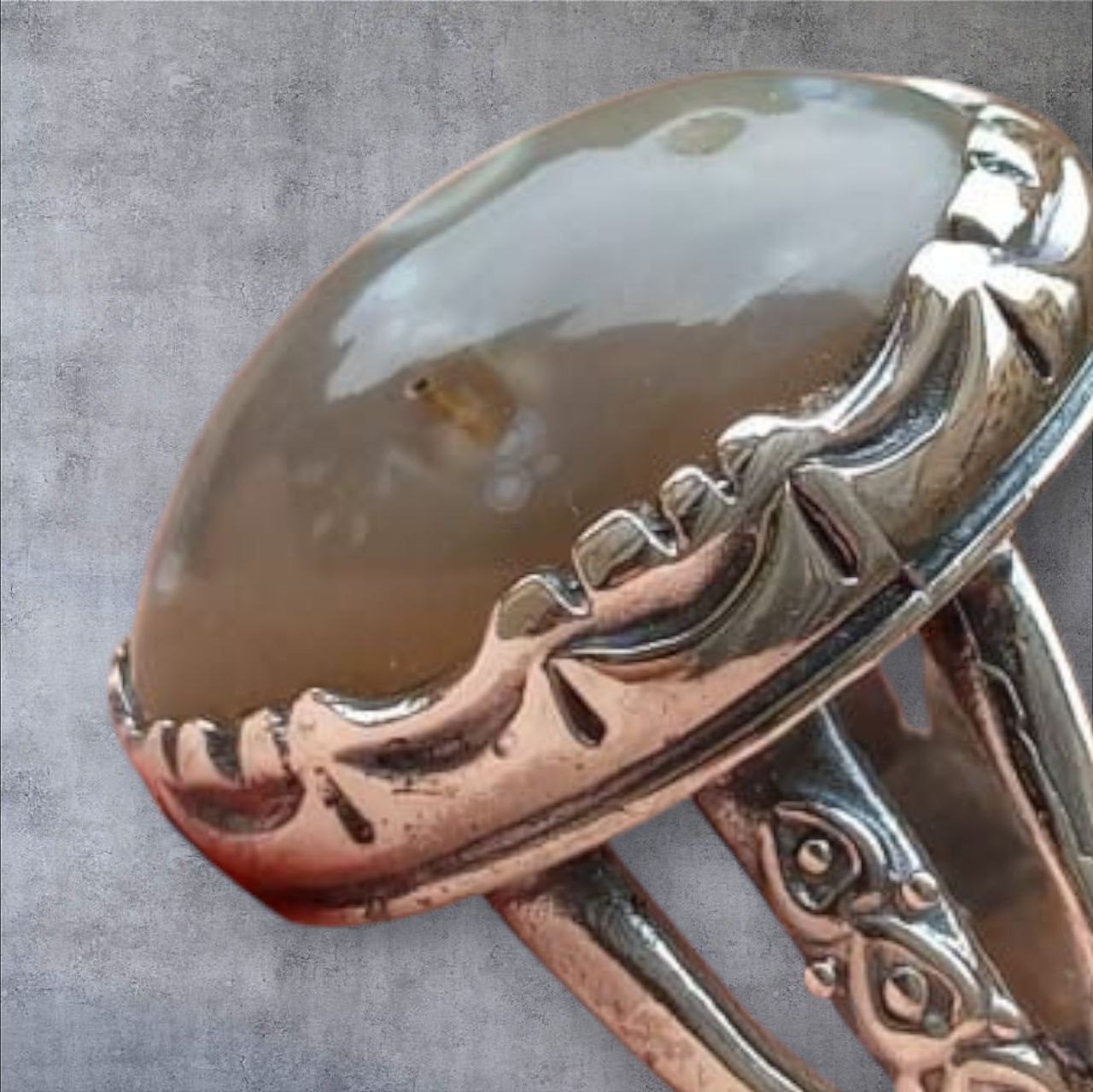 Men's silver ring