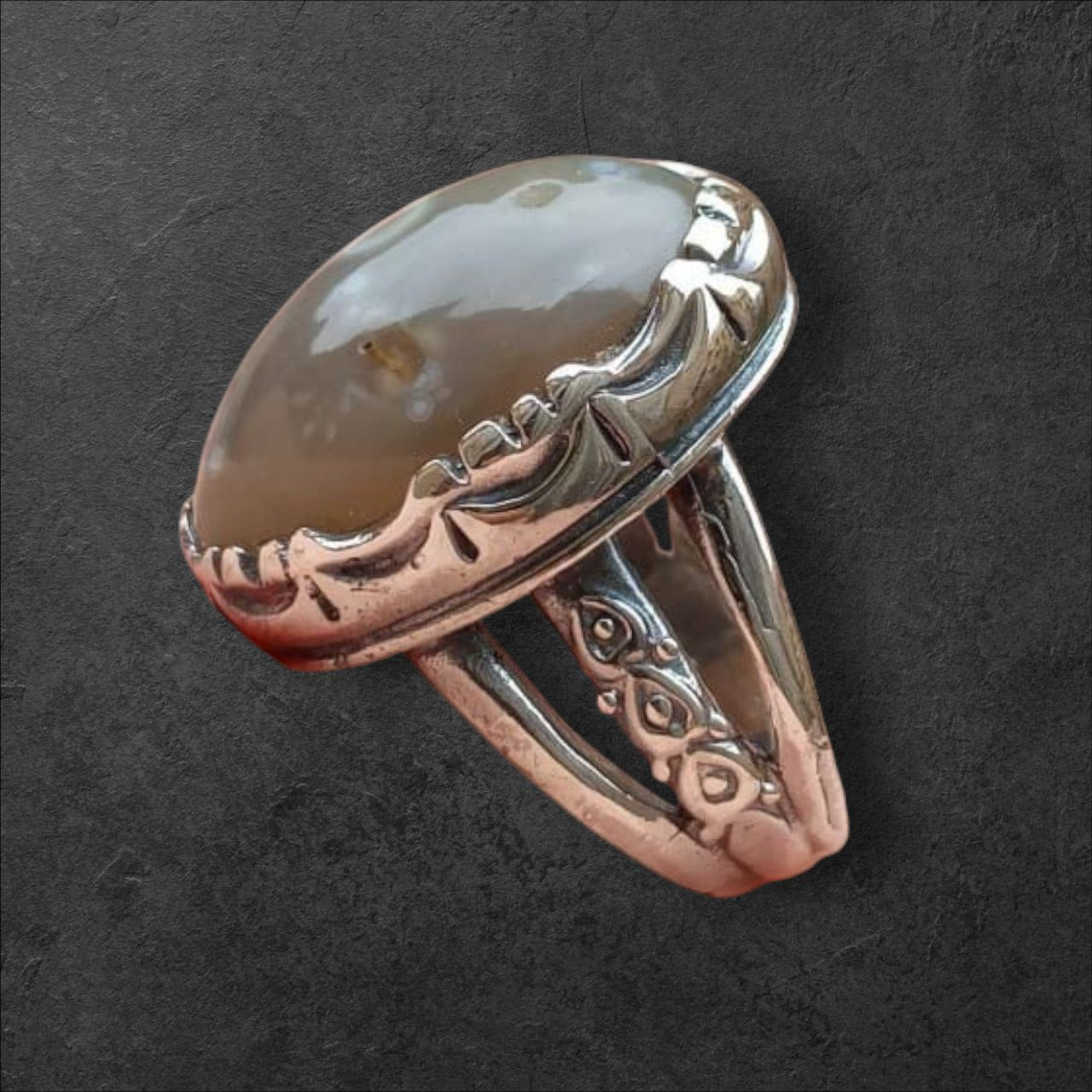 Men's silver ring