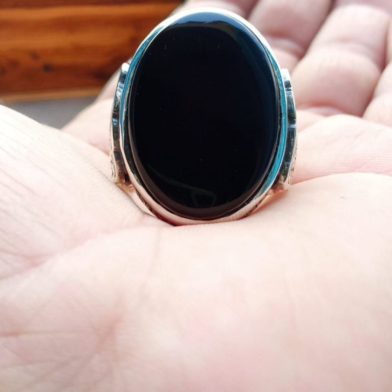 Men's silver ring