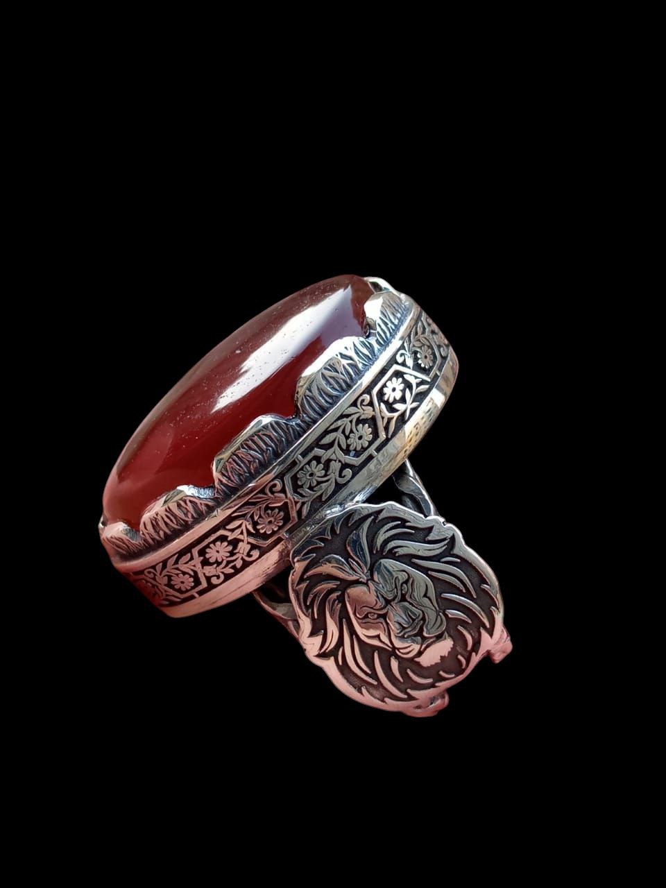 Men's silver ring
