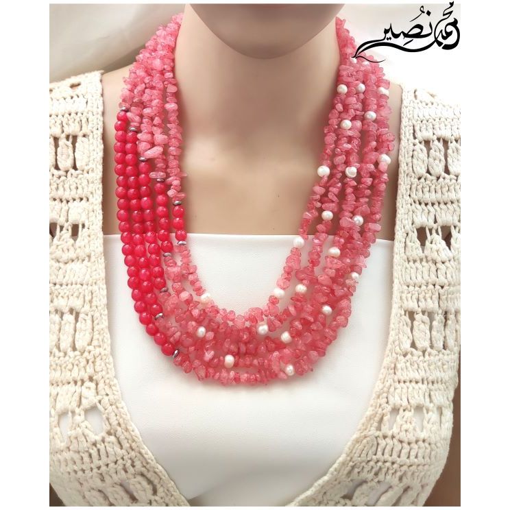 Agate stone necklace