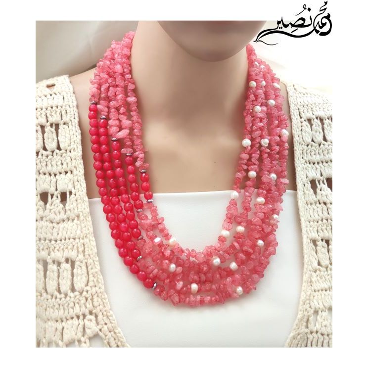 Agate stone necklace