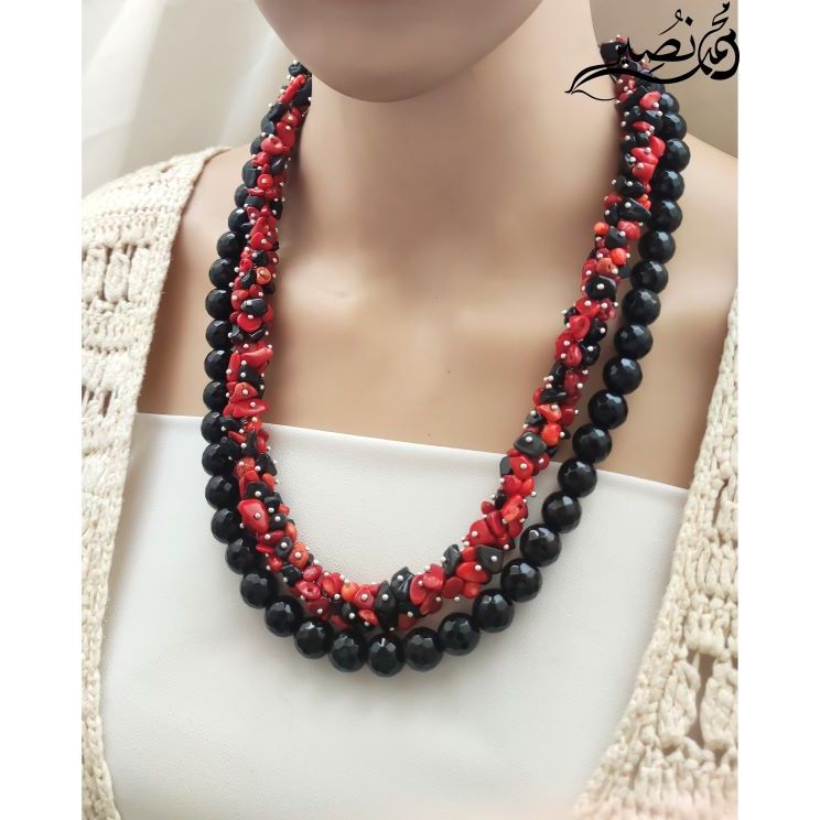 Agate stone necklace