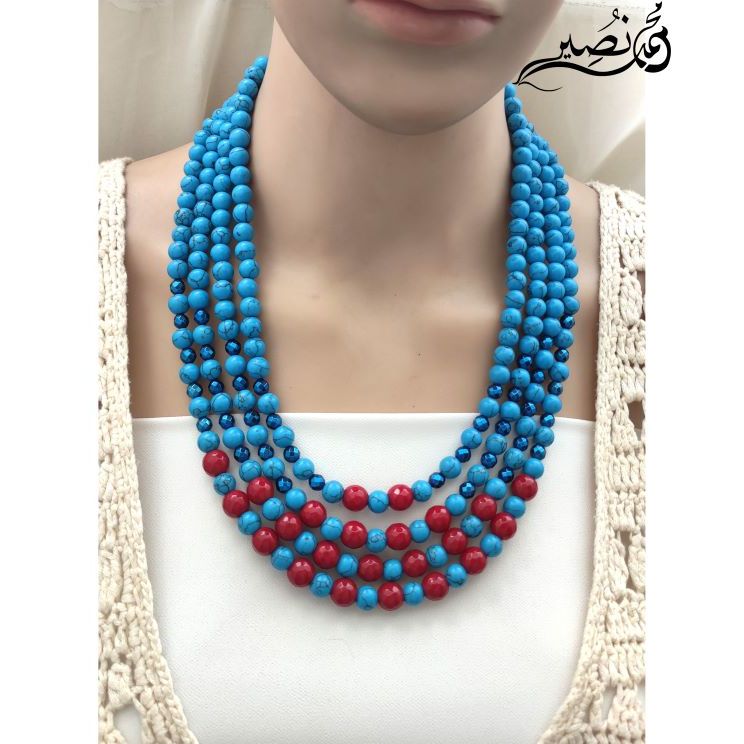 Agate stone necklace