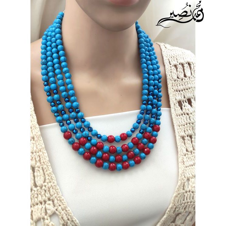 Agate stone necklace