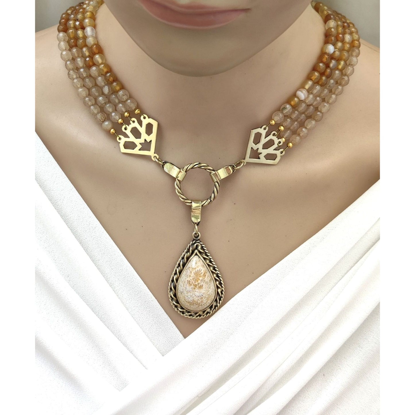 Agate Stone necklace