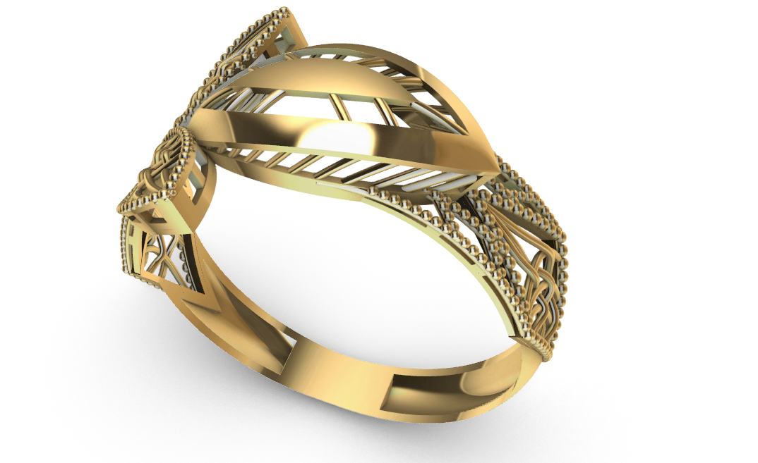 code: mn10001  Rhino 3DM File and STL file for 18K Gold ring Design  – Professional Jewelry CAD Model
