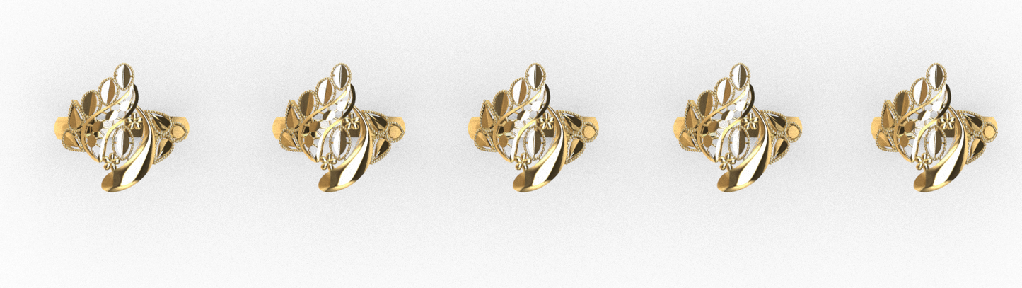 code: mn10002  Rhino 3DM File and STL file for 18K Gold ring Design  – Professional Jewelry CAD Model