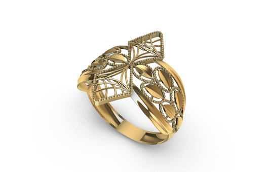 code: mn10003  Rhino 3DM File and STL file for 18K Gold ring Design  – Professional Jewelry CAD Model