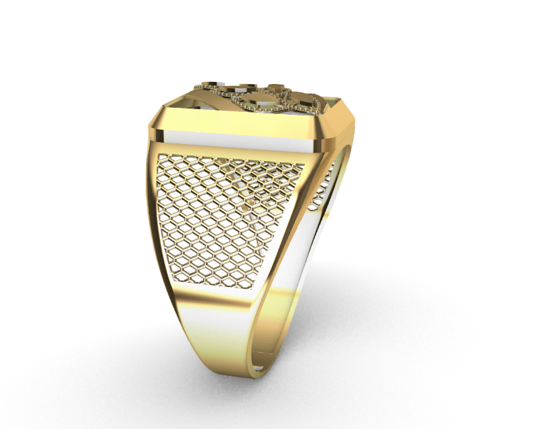 Rhino 3DM File and STL file for 18K Gold  Design  – Professional Jewelry CAD Model