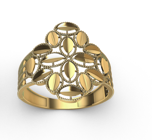 code: mnh20002  Rhino 3DM File and STL file for 18K Gold ring Design  – Professional Jewelry CAD Model