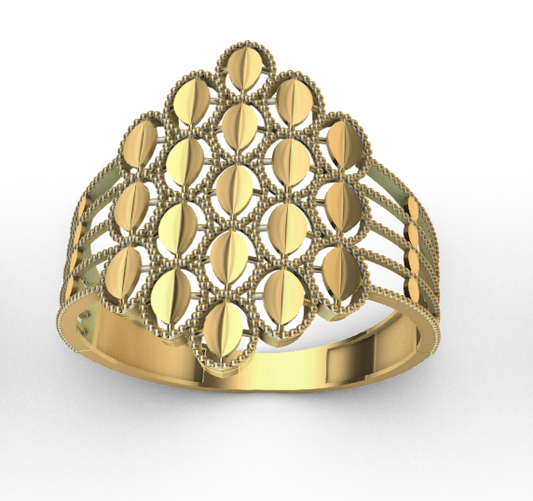 code: mnh20005  Rhino 3DM File and STL file for 18K Gold ring Design  – Professional Jewelry CAD Model
