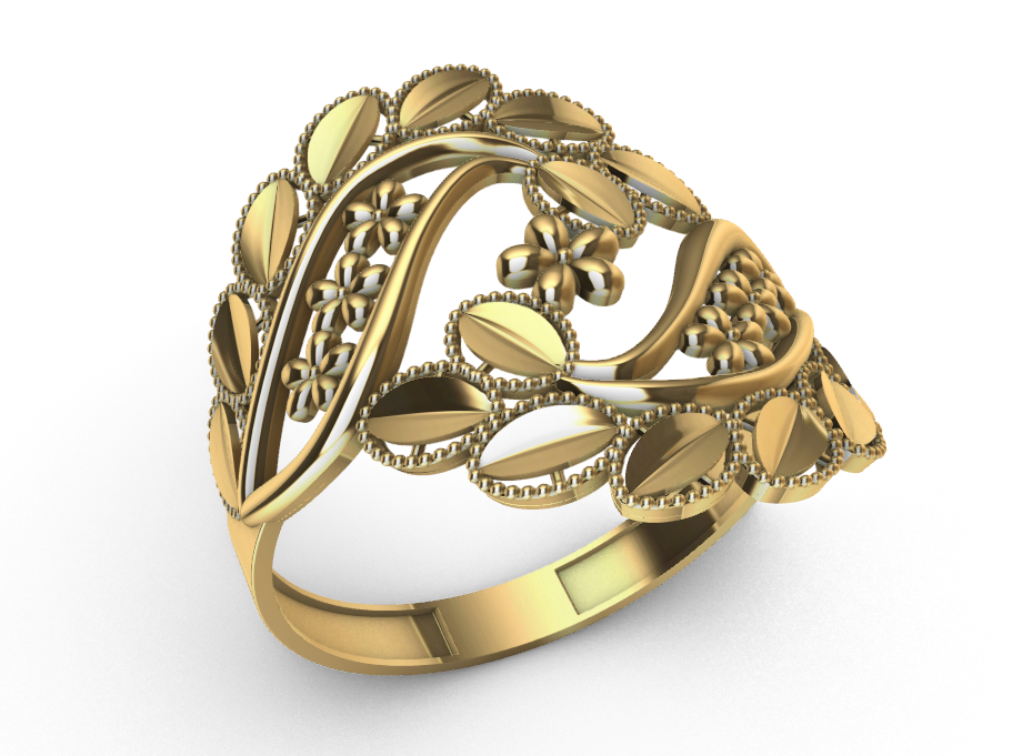 code: mnh20009  Rhino 3DM File and STL file for 18K Gold ring Design  – Professional Jewelry CAD Model