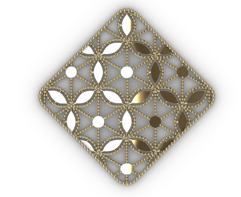 Rhino 3DM File and STL file for 18K Gold  Design  – Professional Jewelry CAD Model