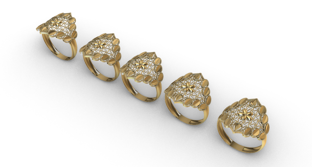 code: mnh20006  Rhino 3DM File and STL file for 18K Gold ring Design  – Professional Jewelry CAD Model