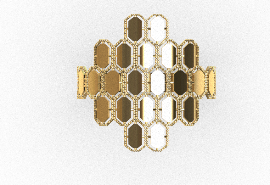 Rhino 3DM File and STL file for 18K Gold ring Design  – Professional Jewelry CAD Model