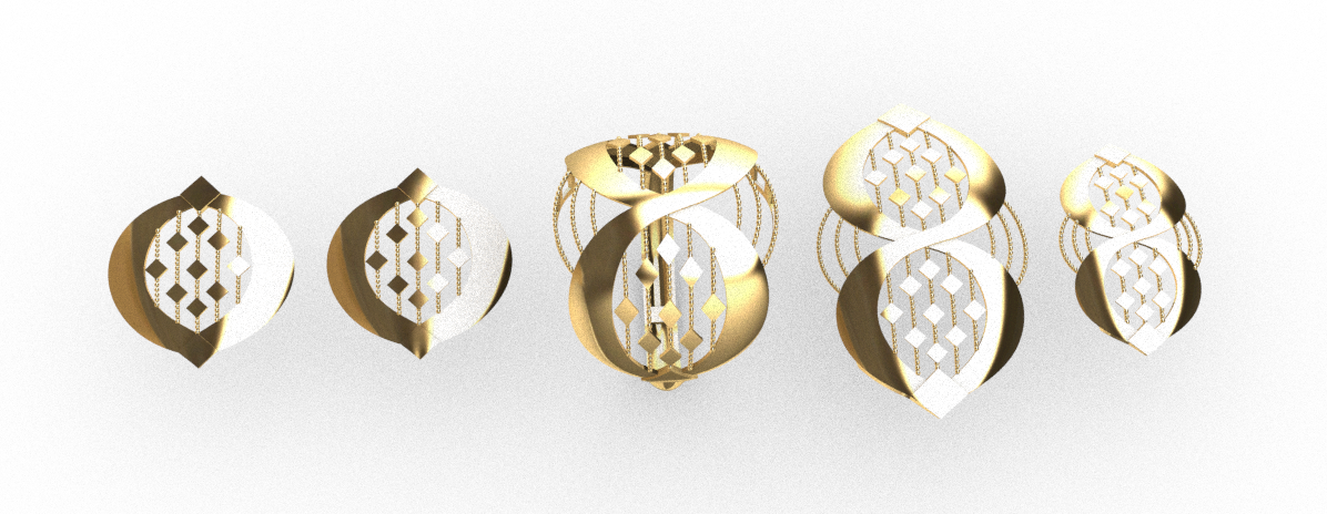 Rhino 3DM File and STL file for 18K Gold  Design  – Professional Jewelry CAD Model