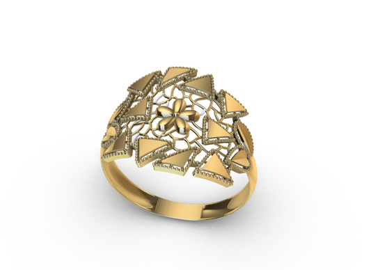 code: mnh20007  Rhino 3DM File and STL file for 18K Gold ring Design  – Professional Jewelry CAD Model