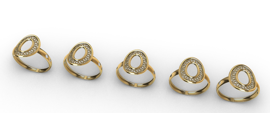 Oval shape ring