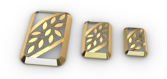 Rhino 3DM File and STL file for 18K Gold  Design  – Professional Jewelry CAD Model