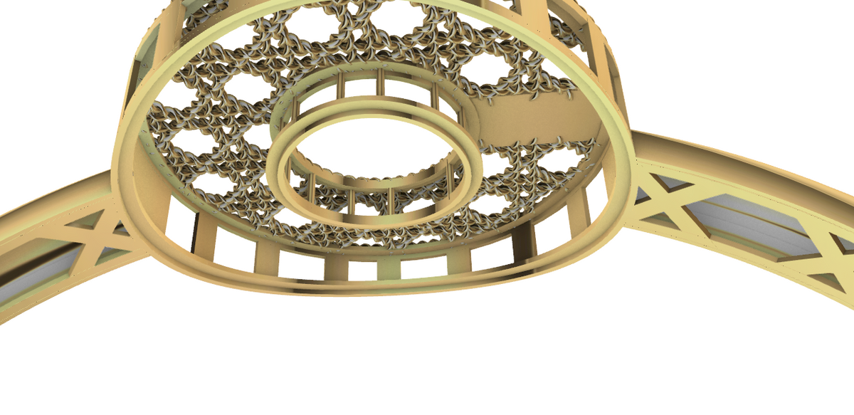 code: mna1009   Rhino 3DM File and STL file for 18K Gold ring Design  – Professional Jewelry CAD Model