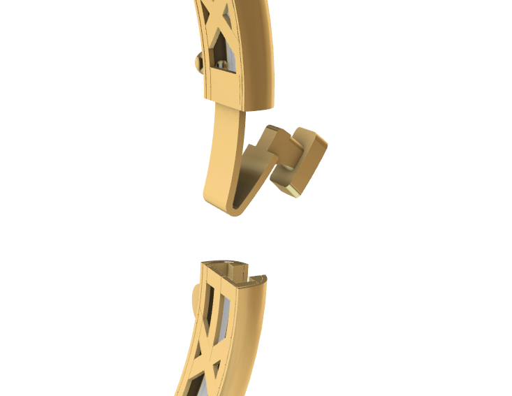 code: mna1011   Rhino 3DM File and STL file for 18K Gold ring Design  – Professional Jewelry CAD Model