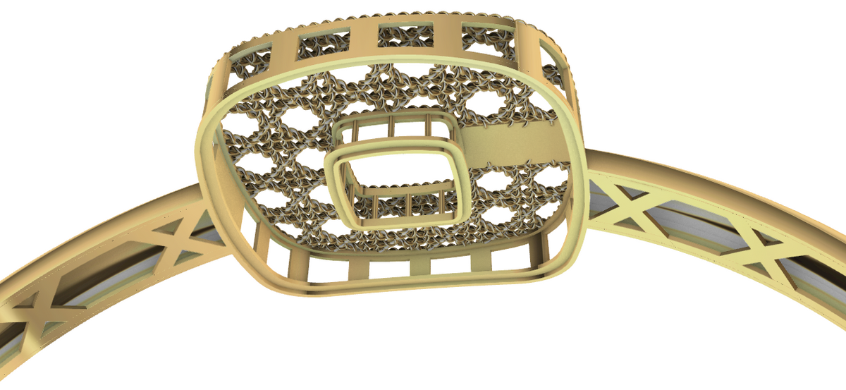 code: mna1011   Rhino 3DM File and STL file for 18K Gold ring Design  – Professional Jewelry CAD Model