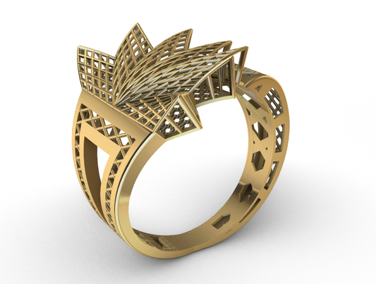 code: mn10005  Rhino 3DM File and STL file for 18K Gold ring Design  – Professional Jewelry CAD Model