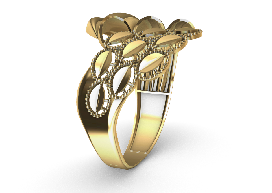 code: mn10006  Rhino 3DM File and STL file for 18K Gold ring Design  – Professional Jewelry CAD Model