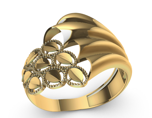 code: mn10006  Rhino 3DM File and STL file for 18K Gold ring Design  – Professional Jewelry CAD Model