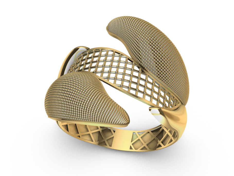 code: mn10007  Rhino 3DM File and STL file for 18K Gold ring Design  – Professional Jewelry CAD Model