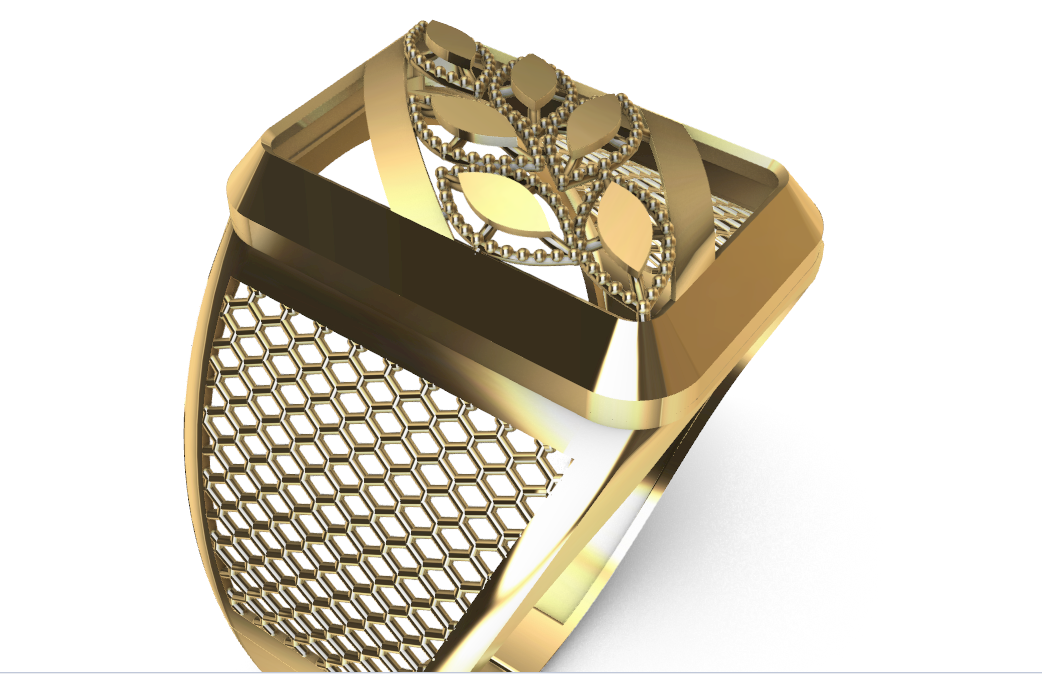 code : mn10013 Rhino 3DM File and STL file for 18K Gold ring Design  – Professional Jewelry CAD Model