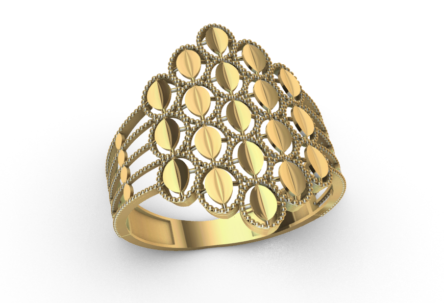 code: mnh20005  Rhino 3DM File and STL file for 18K Gold ring Design  – Professional Jewelry CAD Model