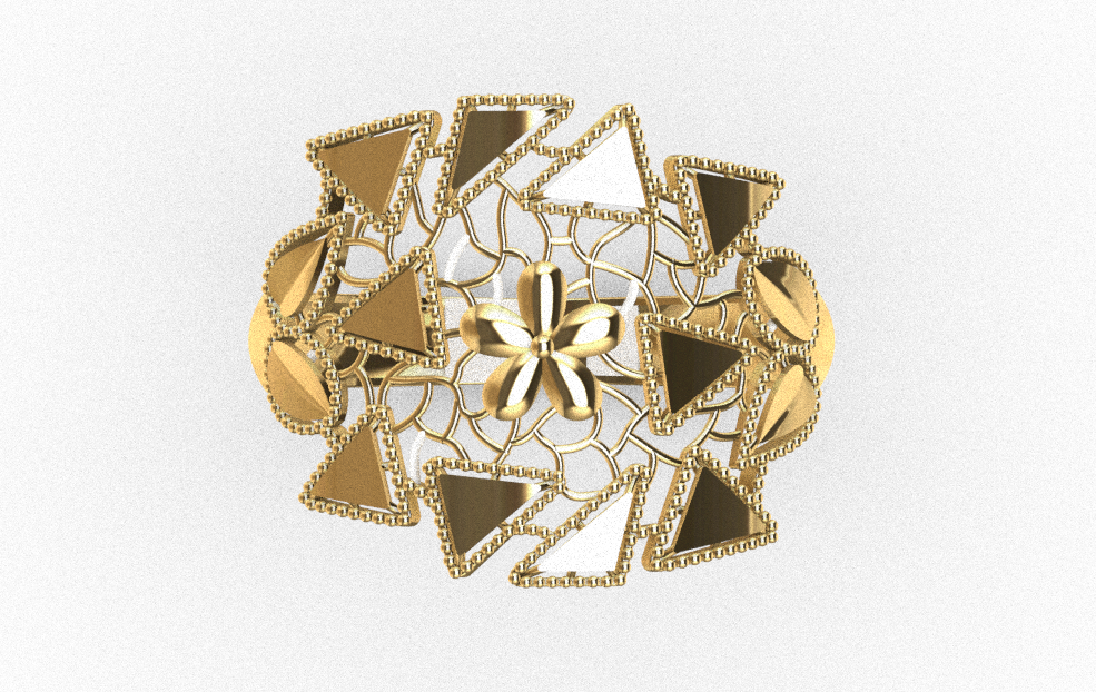 code: mnh20007  Rhino 3DM File and STL file for 18K Gold ring Design  – Professional Jewelry CAD Model