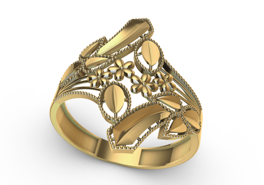 code: mnh20010  Rhino 3DM File and STL file for 18K Gold ring Design  – Professional Jewelry CAD Model