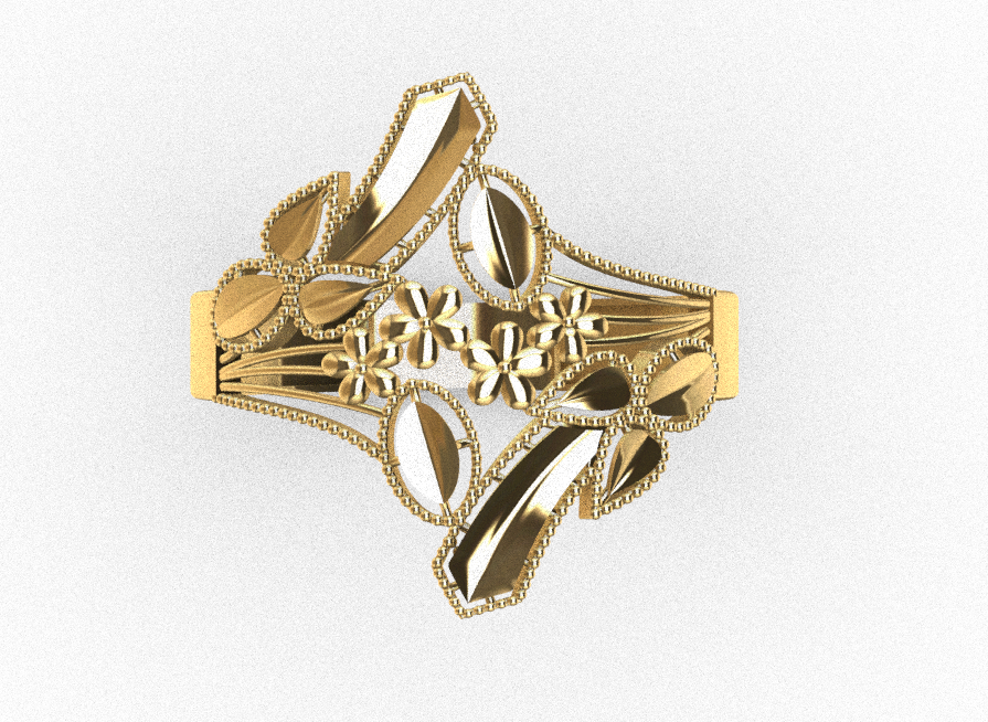 code: mnh20010  Rhino 3DM File and STL file for 18K Gold ring Design  – Professional Jewelry CAD Model