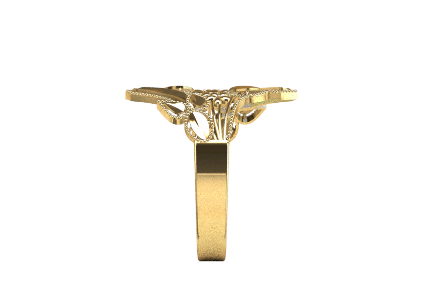 code: mnh20010  Rhino 3DM File and STL file for 18K Gold ring Design  – Professional Jewelry CAD Model