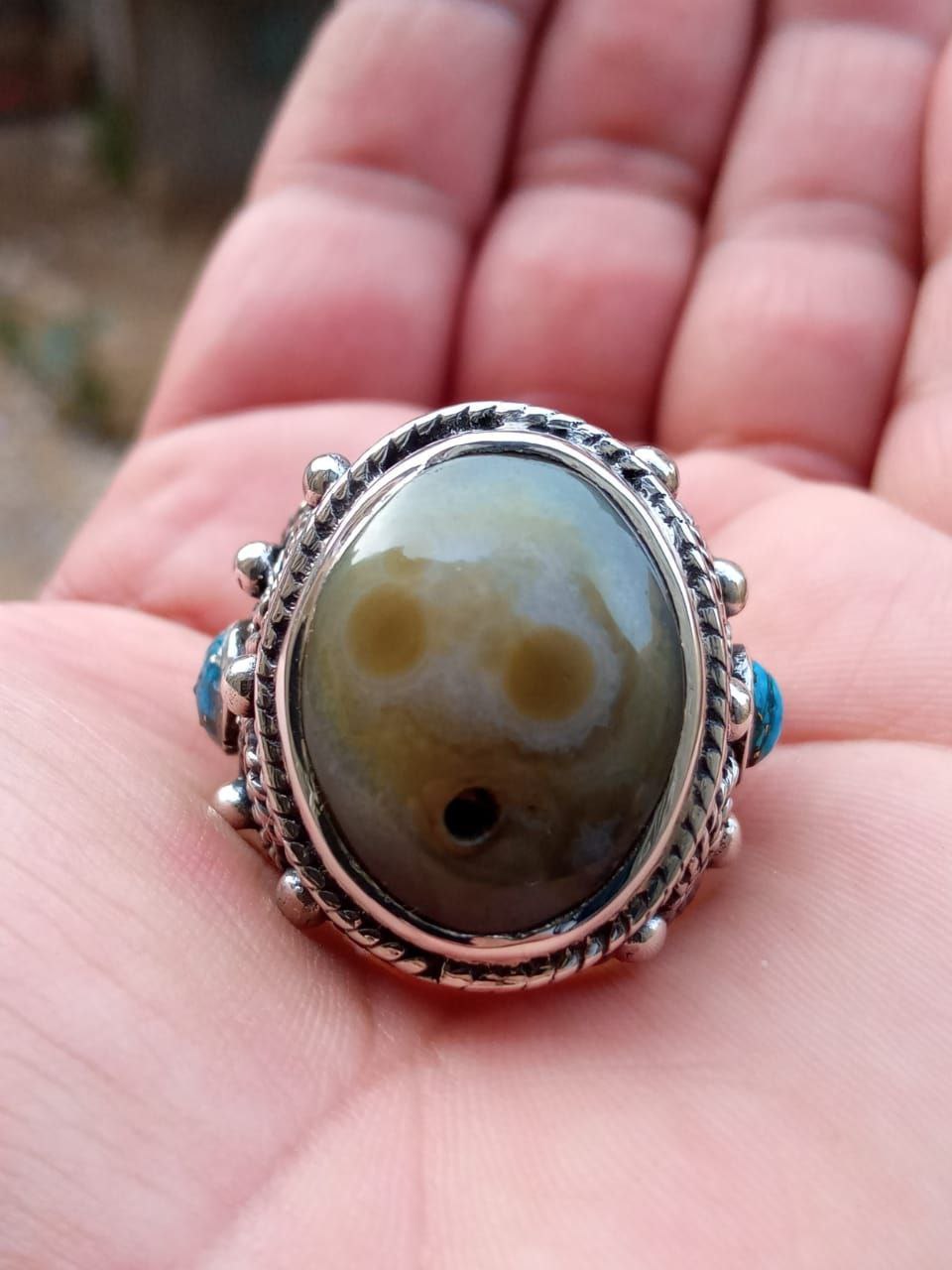 Men's silver ring