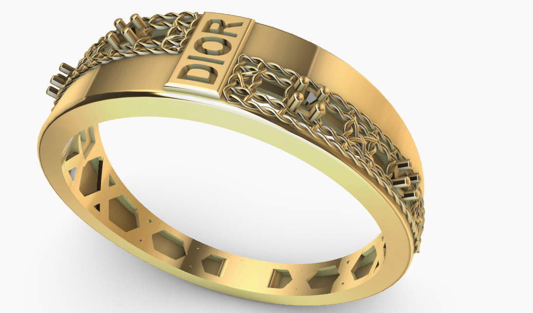 code: mna1004   Rhino 3DM File and STL file for 18K Gold ring Design  – Professional Jewelry CAD Model