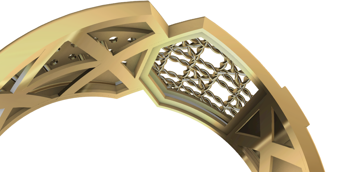 code: mna1005   Rhino 3DM File and STL file for 18K Gold ring Design  – Professional Jewelry CAD Model