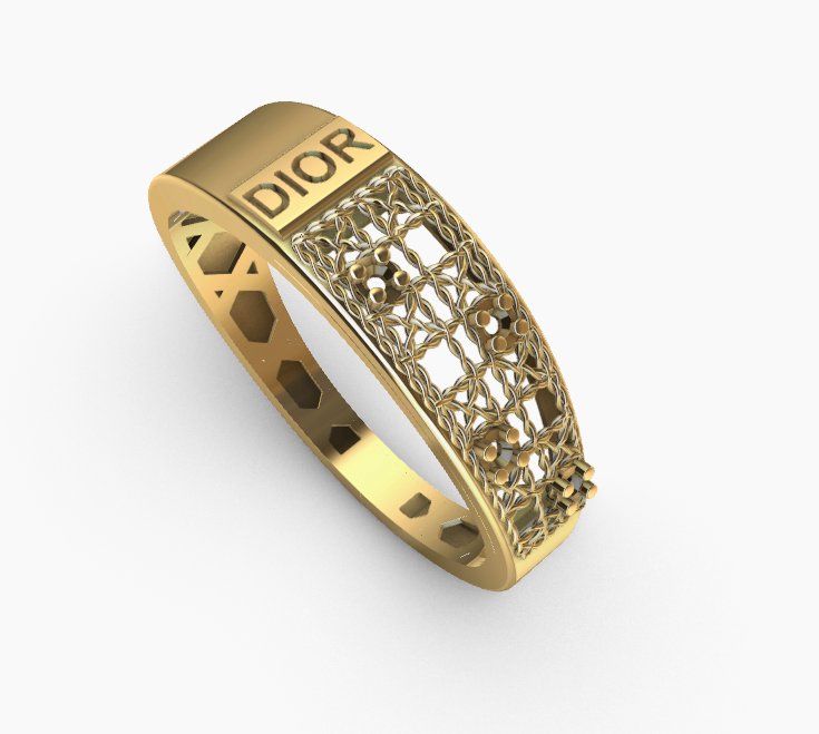 code: mna1001   Rhino 3DM File and STL file for 18K Gold ring Design  – Professional Jewelry CAD Model