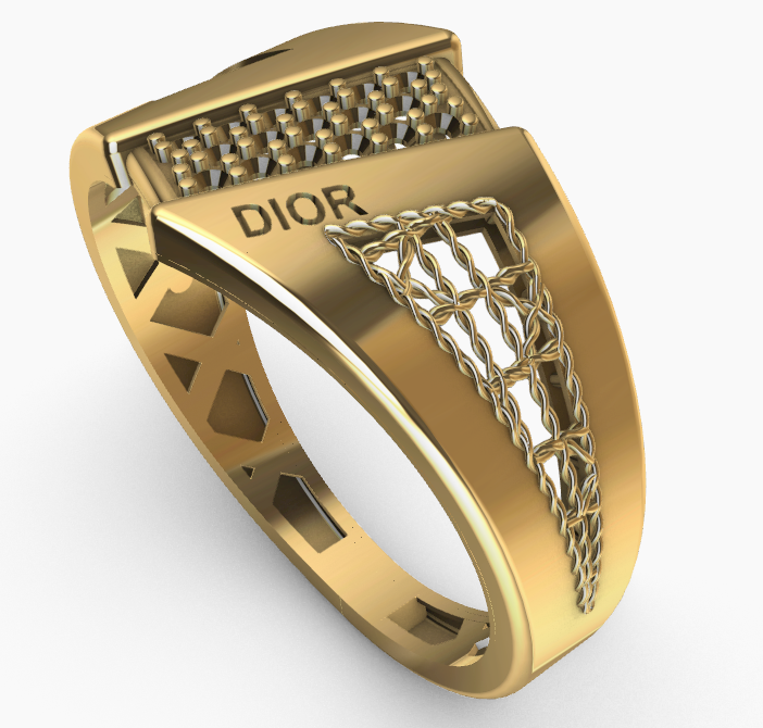 code: mna1003   Rhino 3DM File and STL file for 18K Gold Bangle and Ring Design  – Professional Jewelry CAD Model