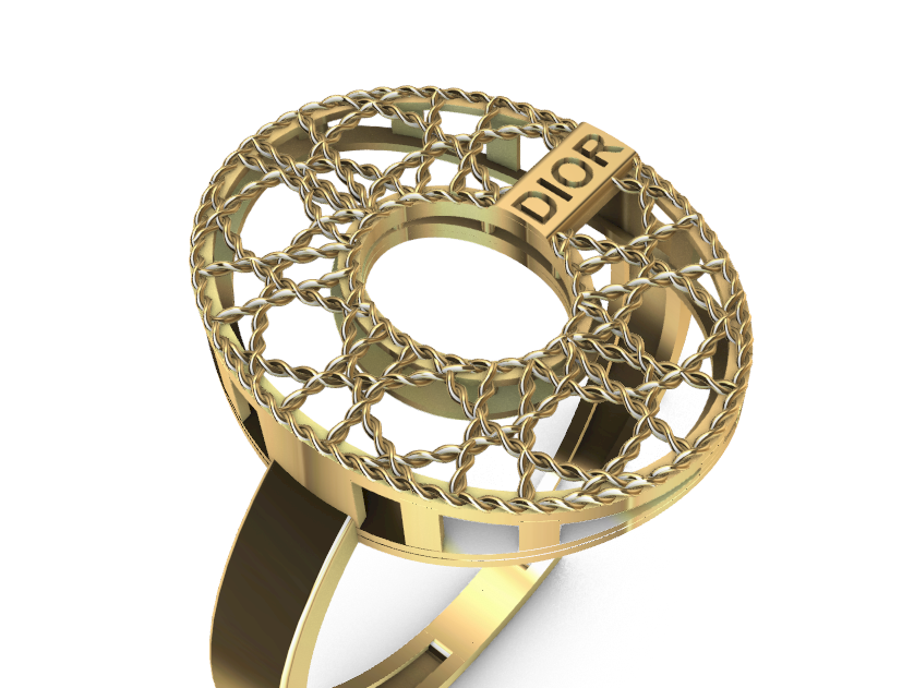 code: mna1007   Rhino 3DM File and STL file for 18K Gold ring Design  – Professional Jewelry CAD Model